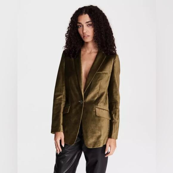 NWT NEW Rag & Bone Margot Velvet Blazer - Picture 1 of 10